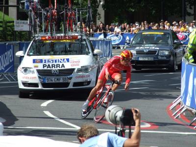 Ivan Parra in the '07 TdF Prologue